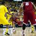 Indiana freshman Yogi Ferrell drives to the rim as Michigan sophomore Trey Burke defends on Sunday, March 10. Daniel Brenner I AnnArbor.com